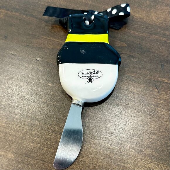 NWOT - Mud Pie Snowman with Top Hat Knife Spreader with Bow - Picture 2 of 2